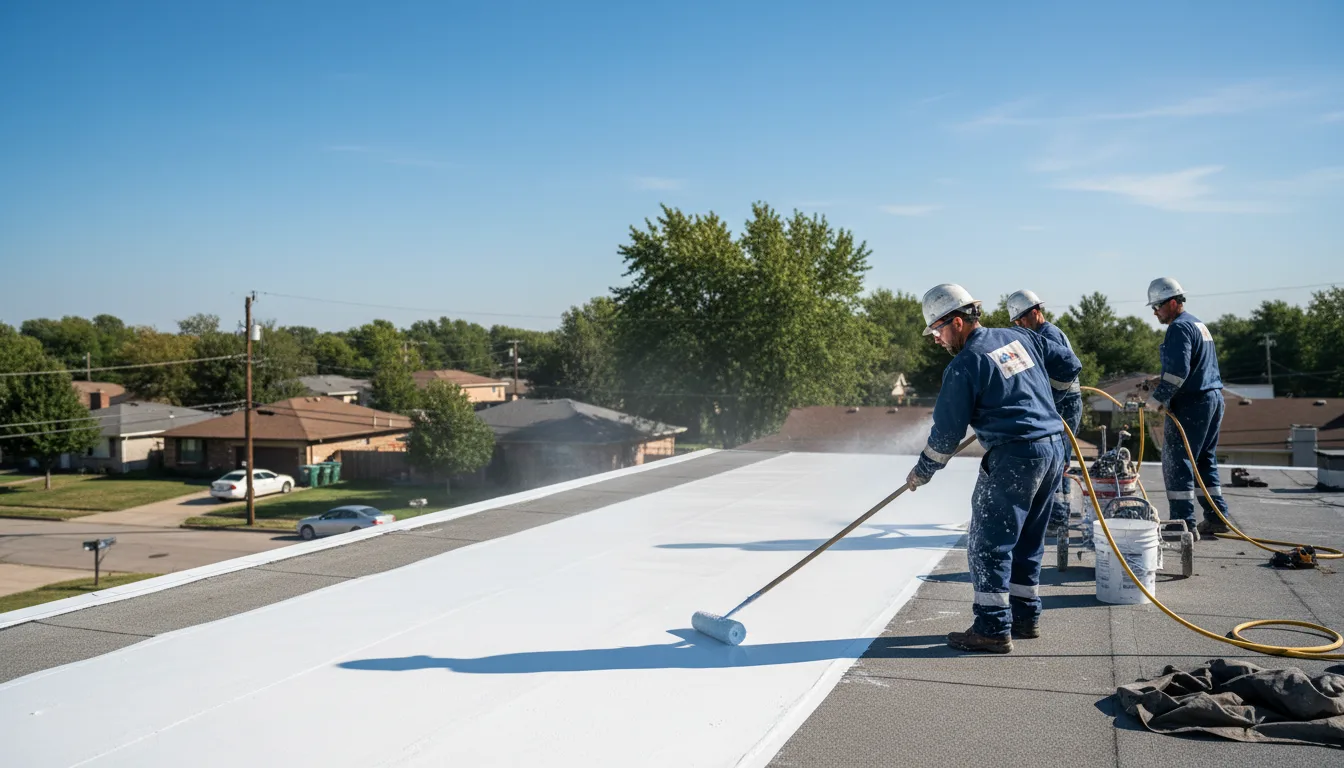 Commercial roof coating in Taylorsville, MS near me